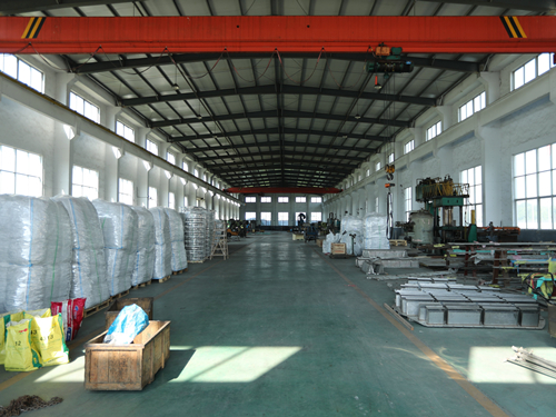 A corner of the warehouse